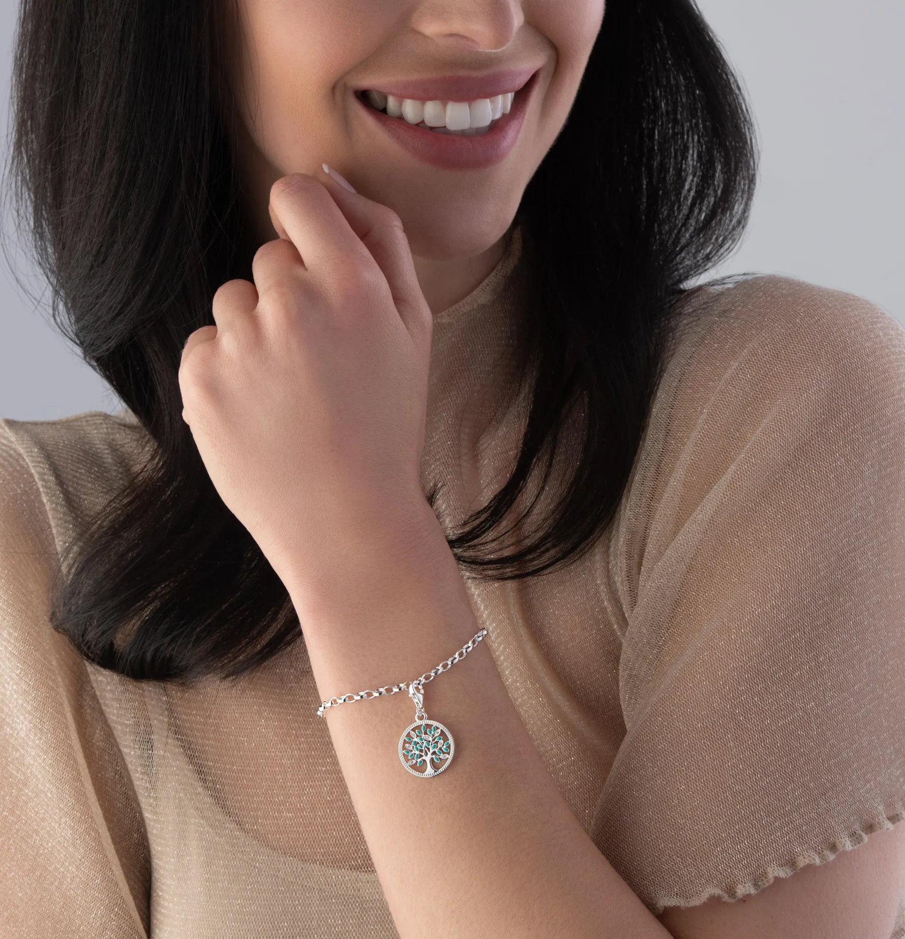 Thomas Sabo Generation Charm Club Silver Tree of Love Cubic Zirconia Charm