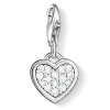 Thomas Sabo Generation Charm Club Silver and Cubic Zirconia Heart Charm