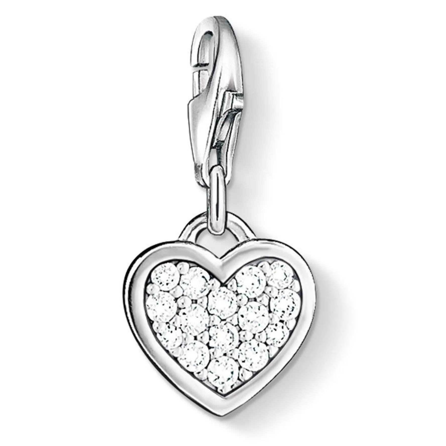 Thomas Sabo Generation Charm Club Silver and Cubic Zirconia Heart Charm