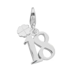 Thomas Sabo Generation Charm Club Birthday Silver Lucky 18 Charm