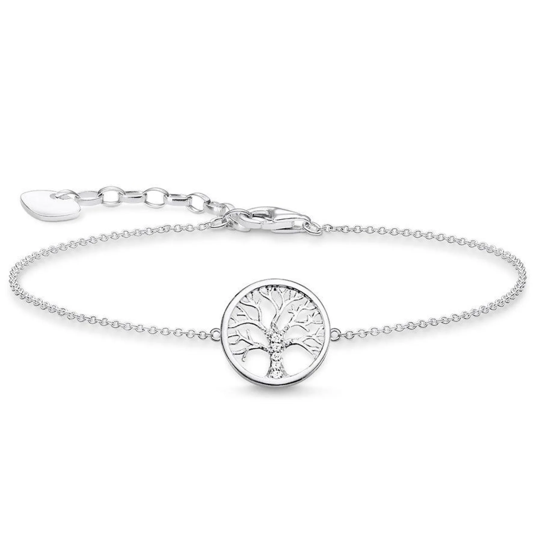Thomas Sabo Glam & Soul Silver Cubic Zirconia Tree of Love Bracelet