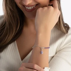 Thomas Sabo Silver Cubic Zirconia Alien Charm