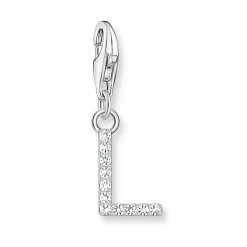 Thomas Sabo Silver Cubic Zirconia Initial L Charm