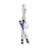 Thomas Sabo Silver Cubic Zirconia Ski Charm
