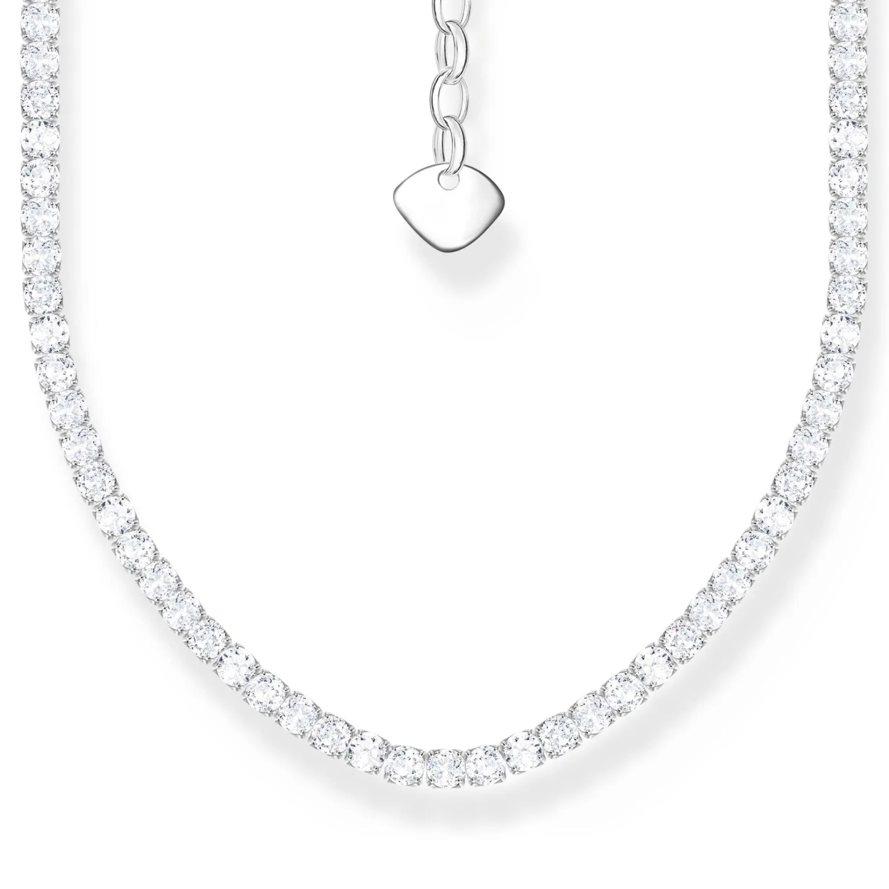 Thomas Sabo Silver Cubic Zirconia Tennis Necklace