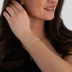 Thomas Sabo Silver Cubic Zirconia Tennis Bracelet