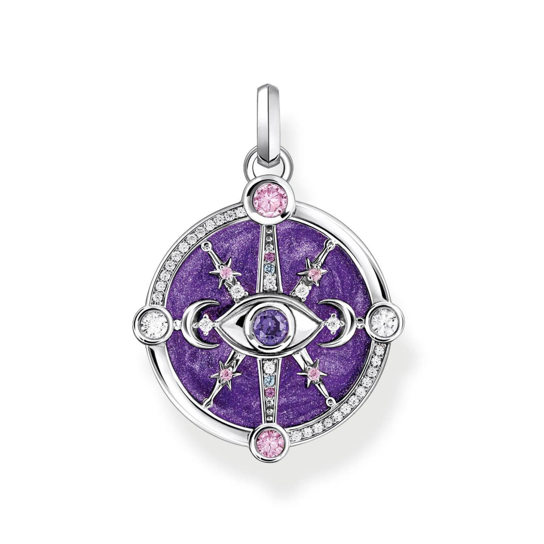 Thomas Sabo Silver Cubic Zirconia Eye Charm