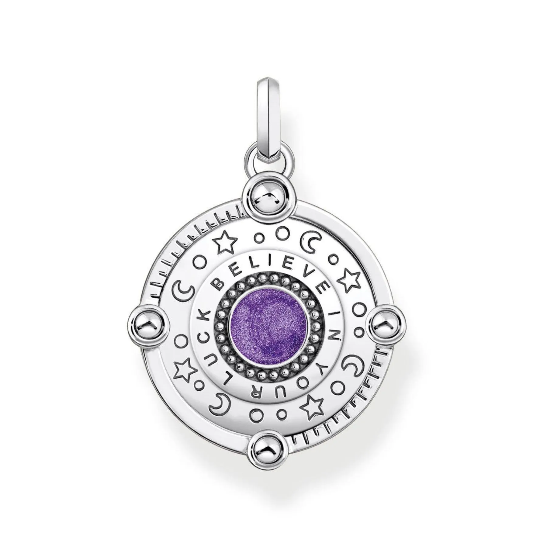 Thomas Sabo Silver Cubic Zirconia Eye Charm