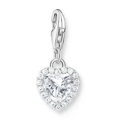 Thomas Sabo Silver Cubic Zirconia Halo Heart Charm