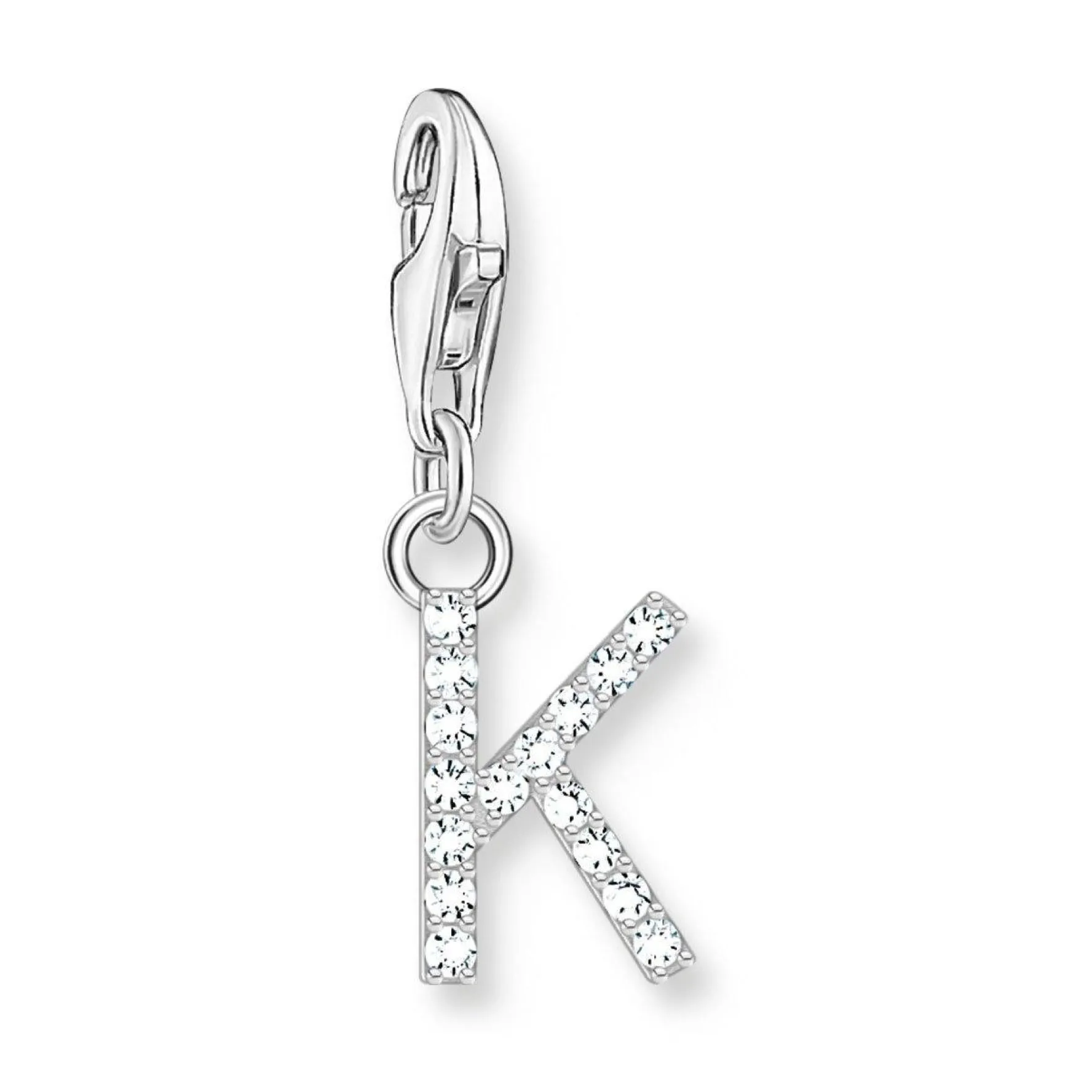 Thomas Sabo Silver Cubic Zirconia Initial K Charm