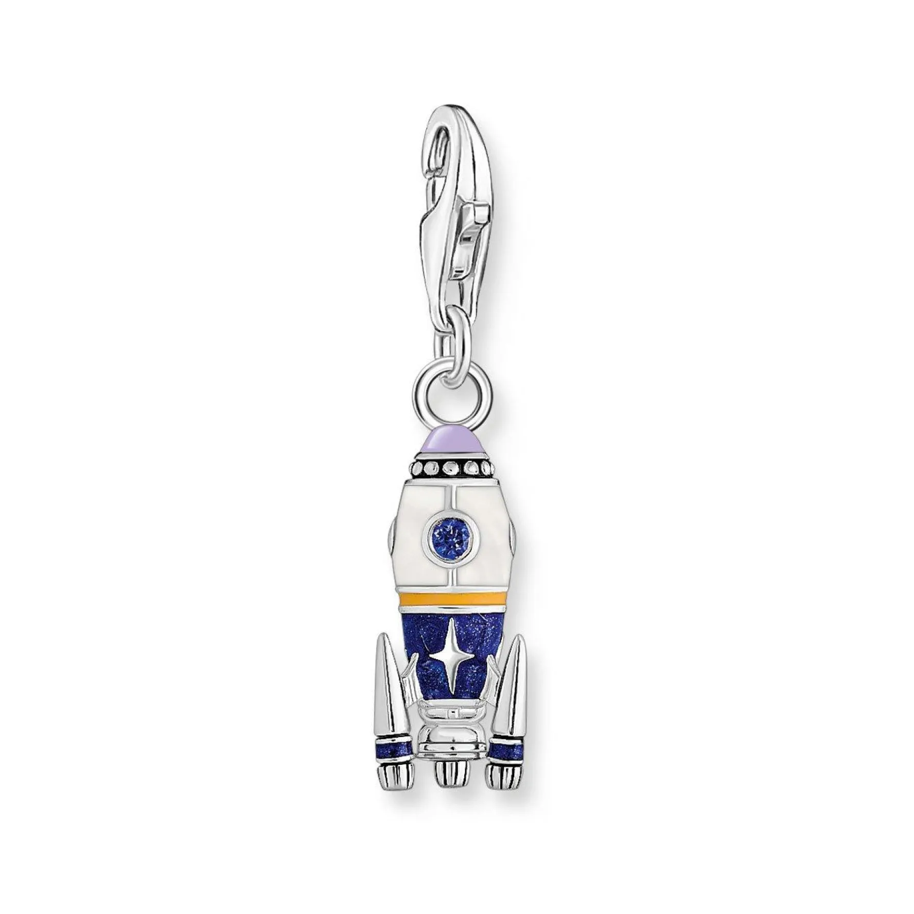 Thomas Sabo Silver Cubic Zirconia Rocket Charm