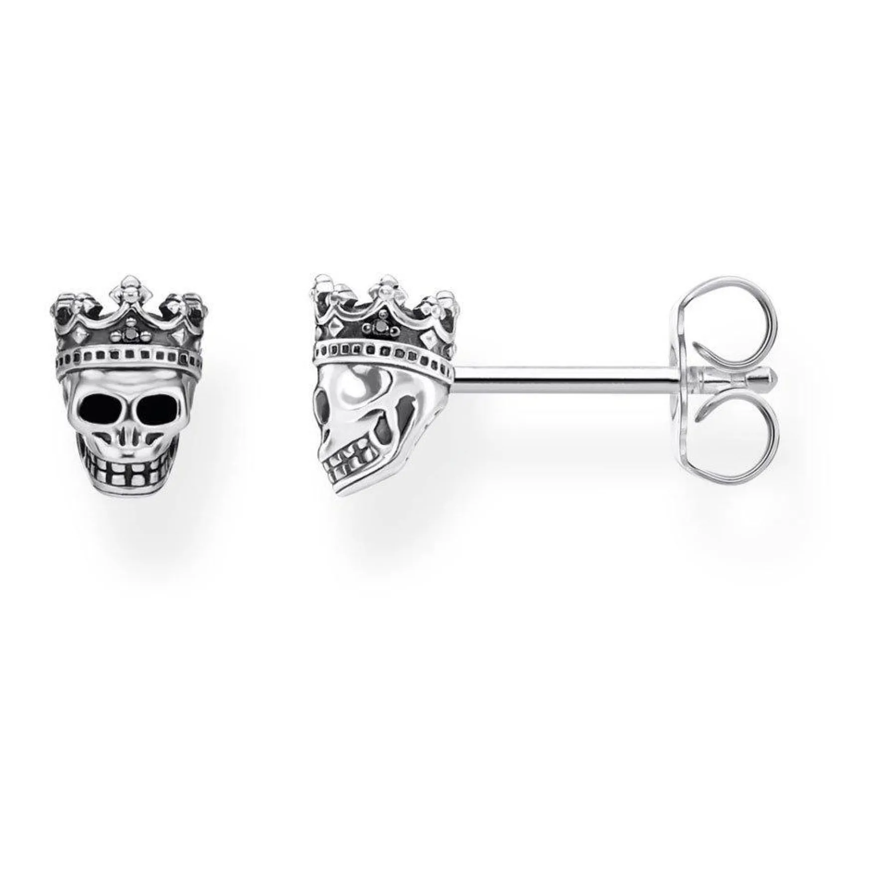 Thomas Sabo Silver Skull King Earrings