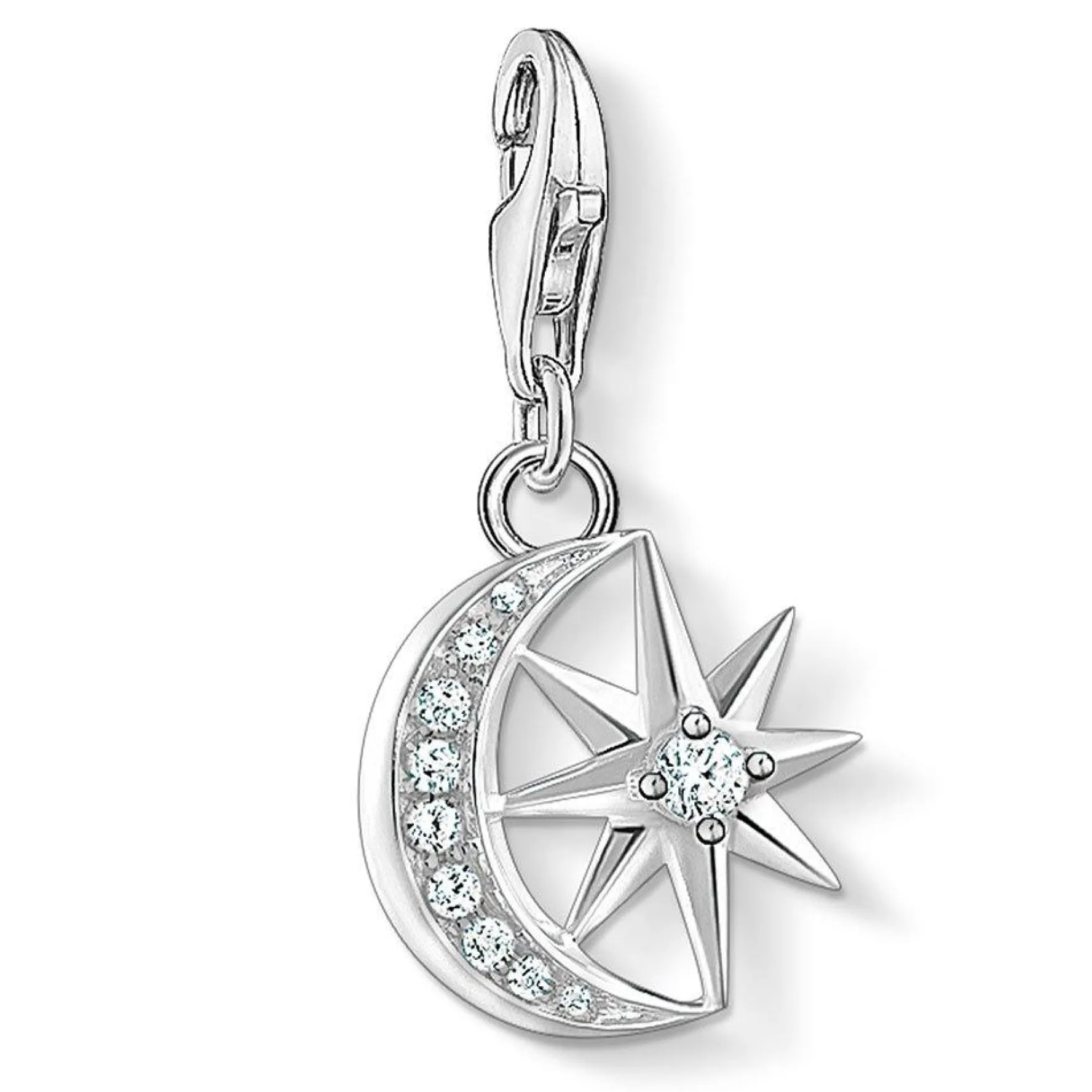 Thomas Sabo Silver Star and Moon Charm
