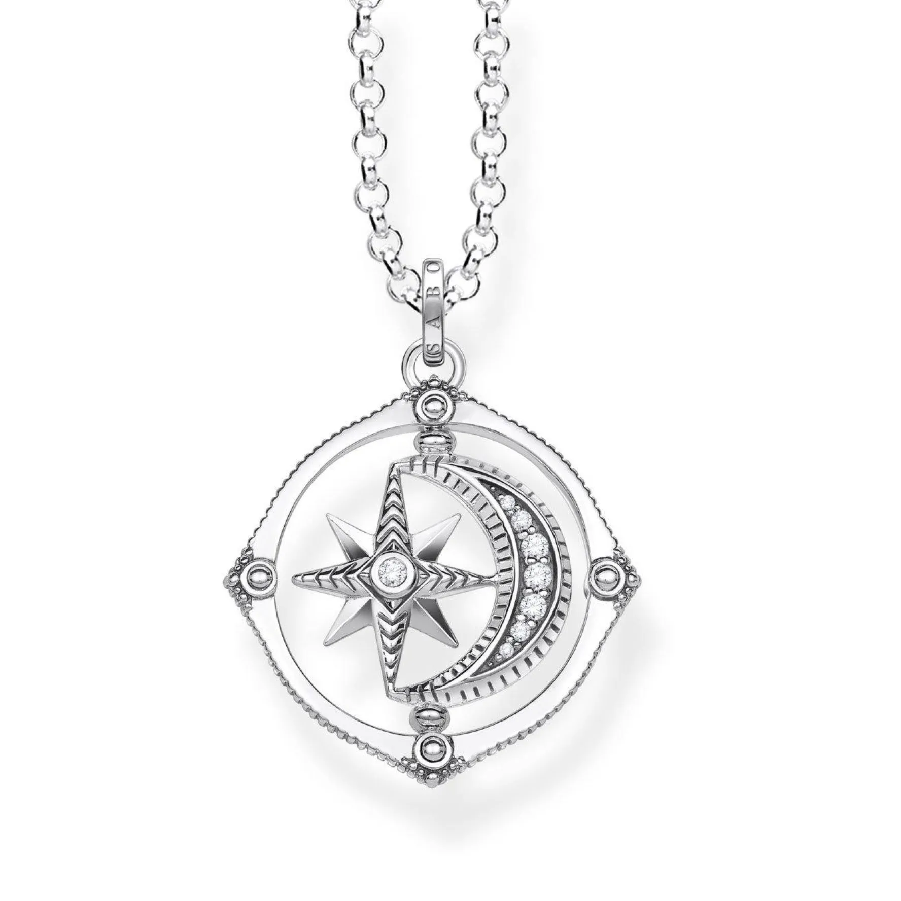 Thomas Sabo Silver Star and Moon Necklace