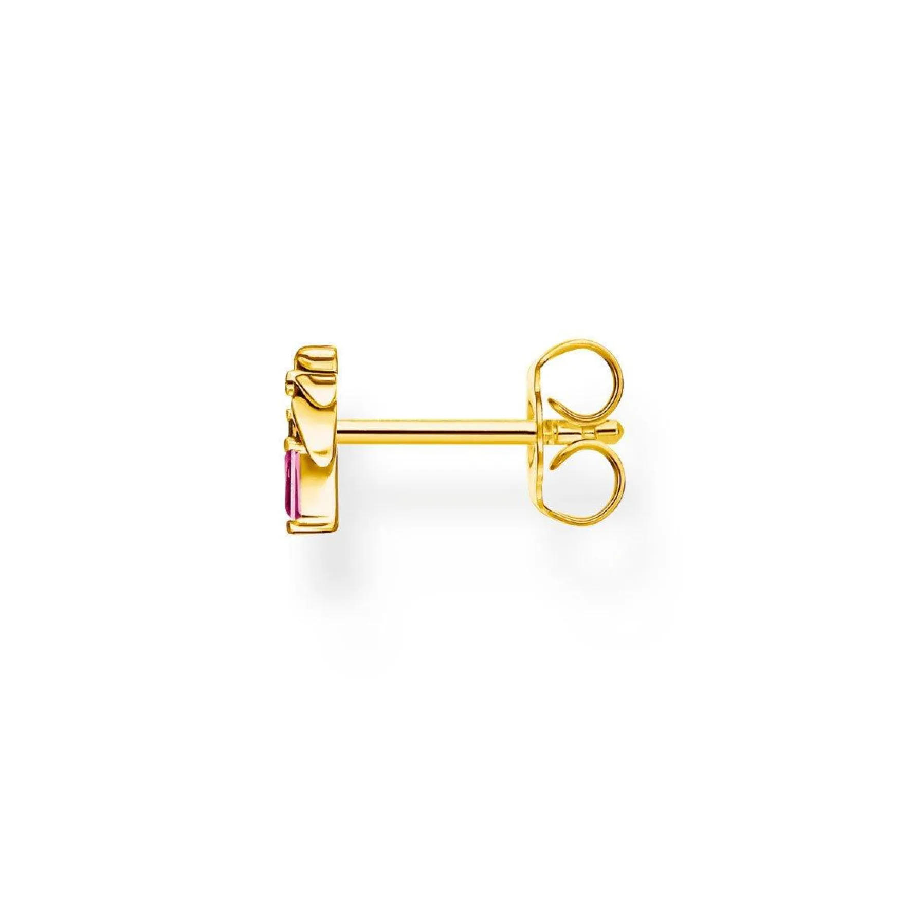 Thomas Sabo Yellow Gold Plated Palm Tree Single Stud Earring