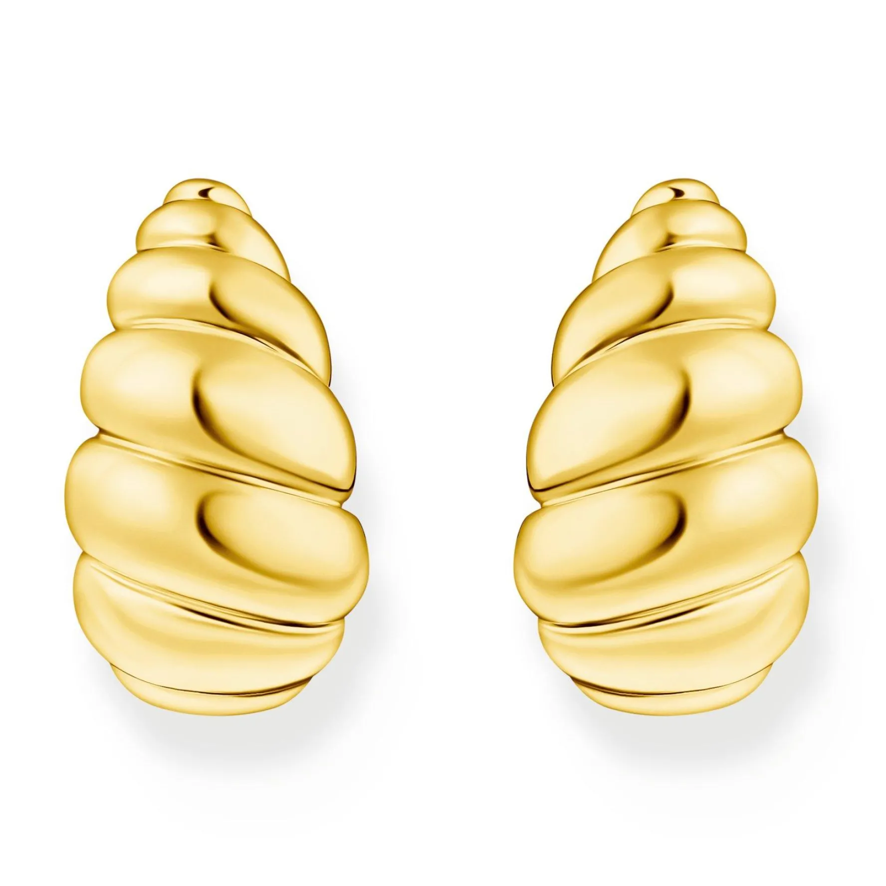 Thomas Sabo Yellow Gold Plated Twist Stud Earrings