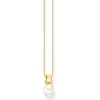 Thomas Sabo Yellow Gold Plated Freshwater Pearl Pendant