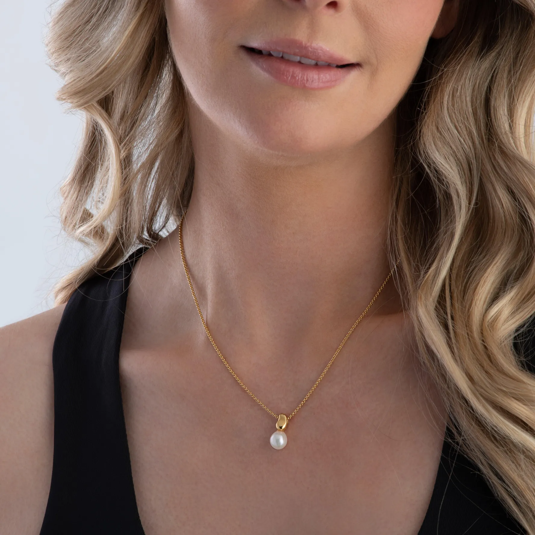 Thomas Sabo Yellow Gold Plated Freshwater Pearl Pendant