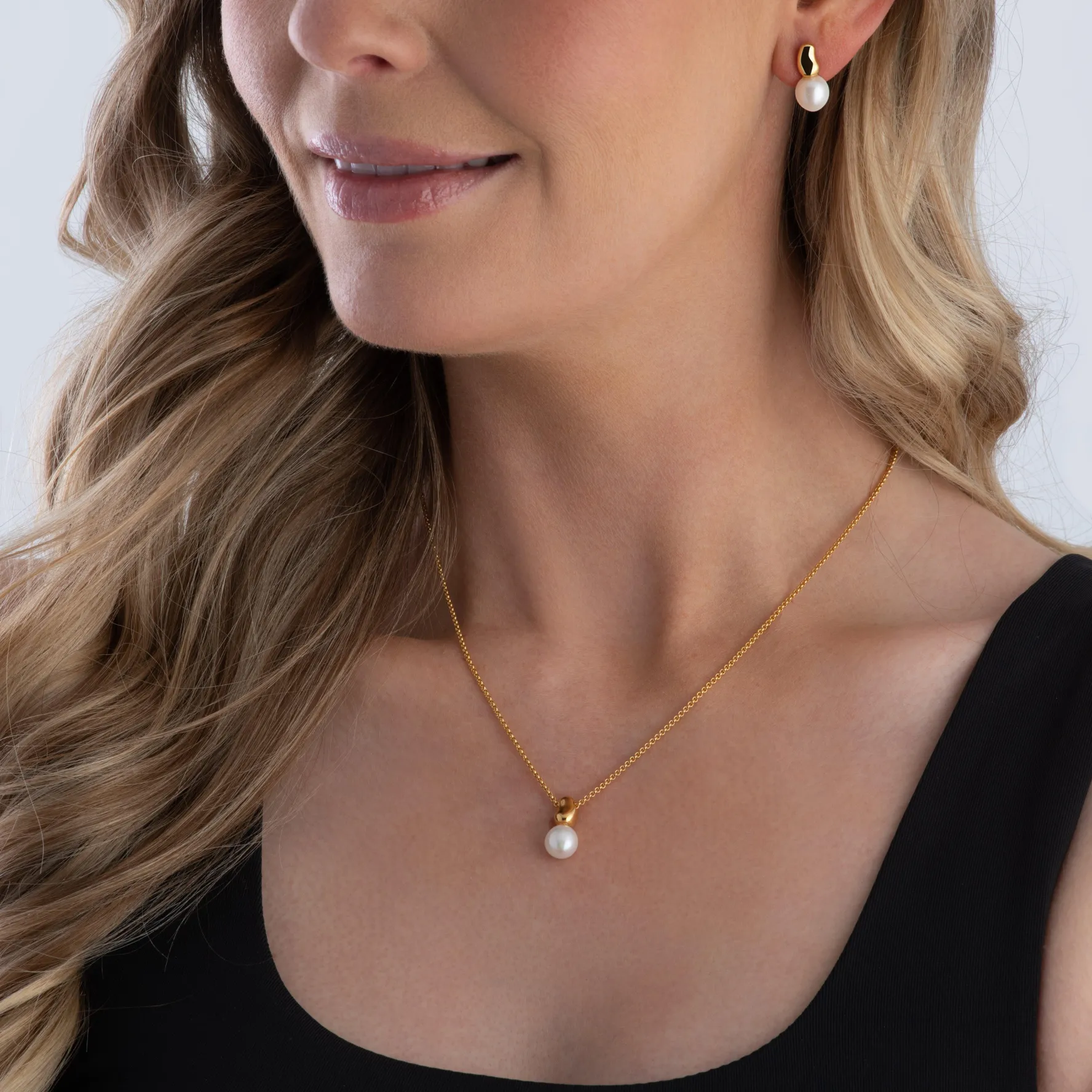 Thomas Sabo Yellow Gold Plated Freshwater Pearl Pendant
