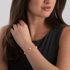 Thomas Sabo Yellow Gold Plated Freshwater Pearl Bracelet