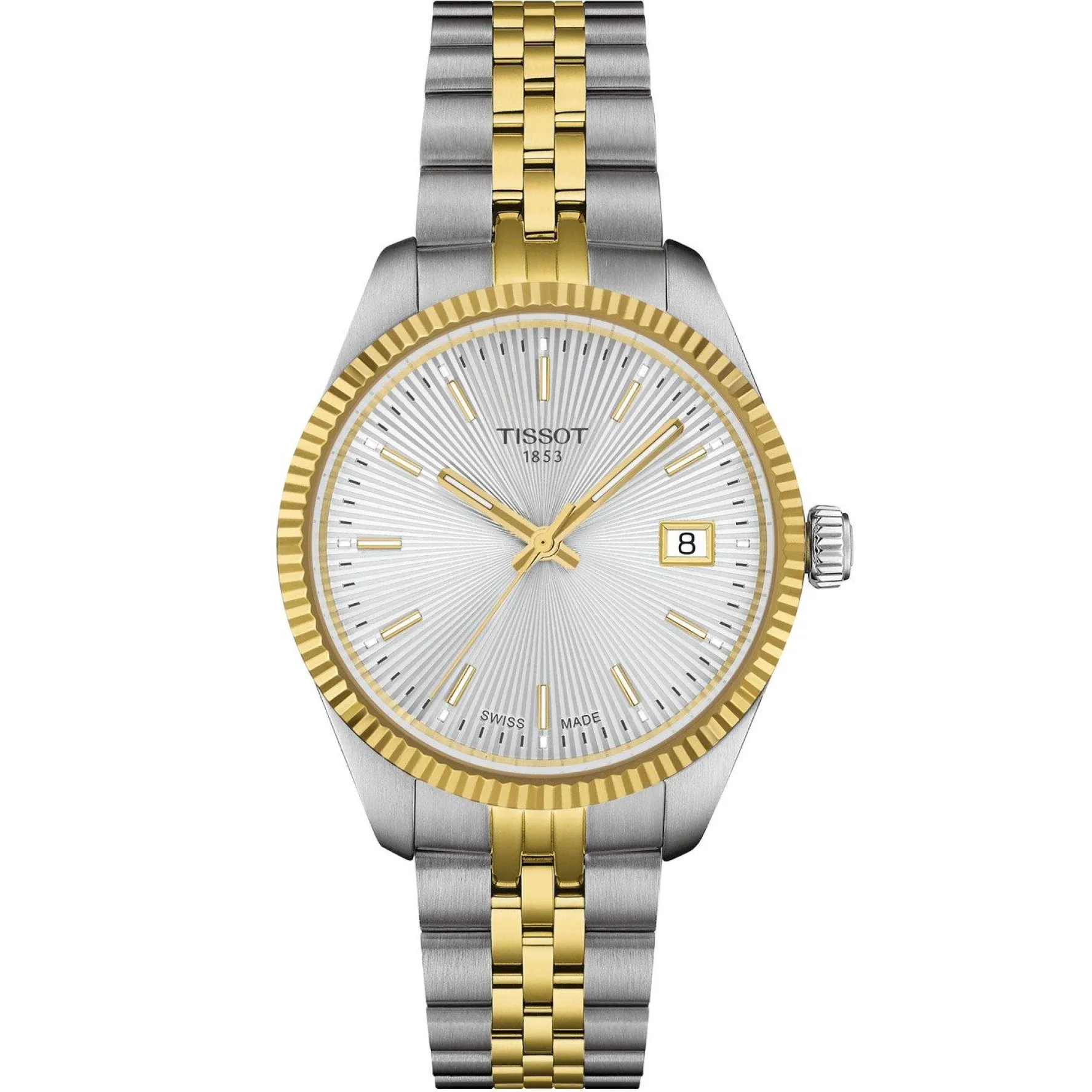 Tissot Ballade 34mm Stainless Steel and Yellow Gold PVD Ladies Watch