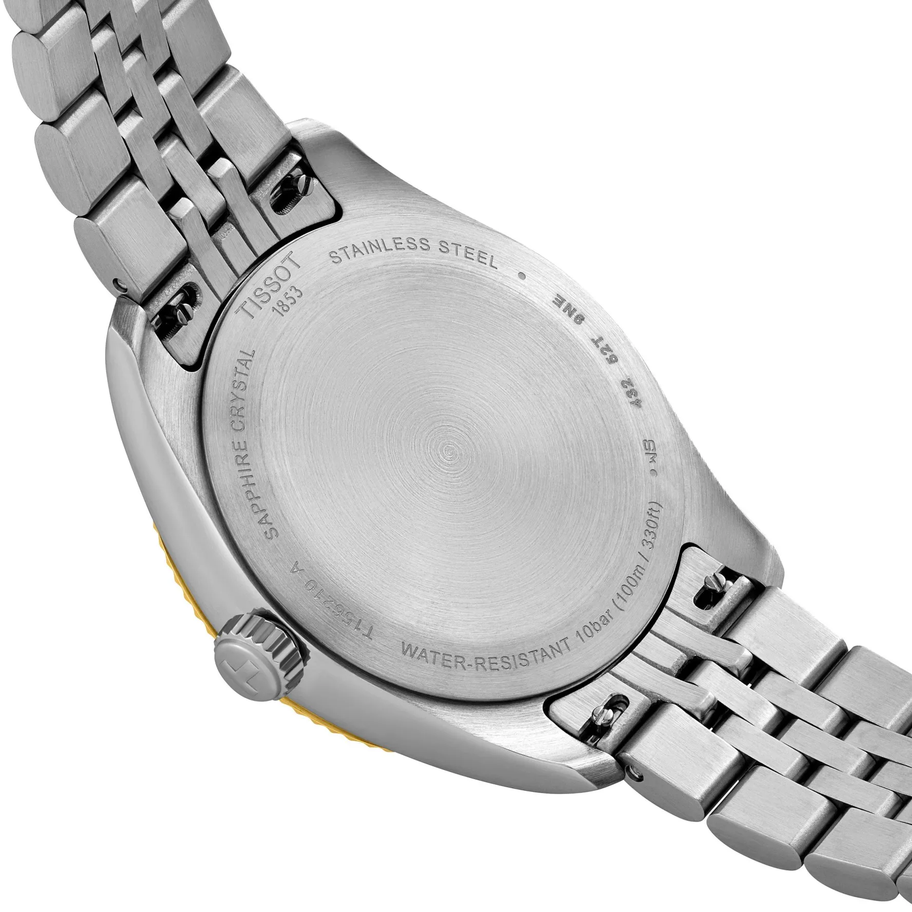Tissot Ballade 34mm Stainless Steel and Yellow Gold PVD Ladies Watch
