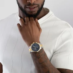 Tissot Chrono XL Classic 45mm Stainless Steel and Gold Plated Men's Watch