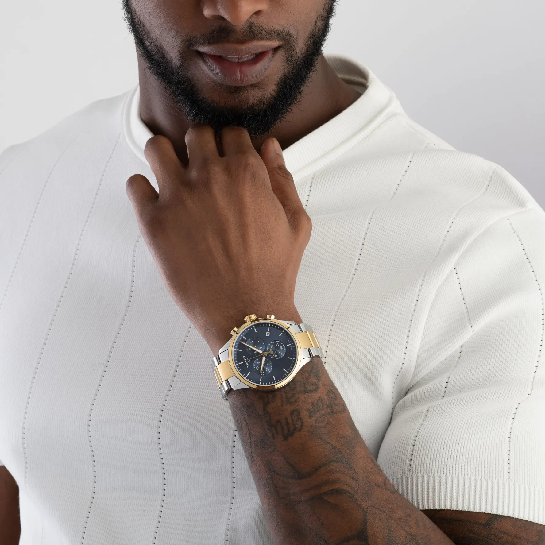 Tissot Chrono XL Classic 45mm Stainless Steel and Gold Plated Men's Watch