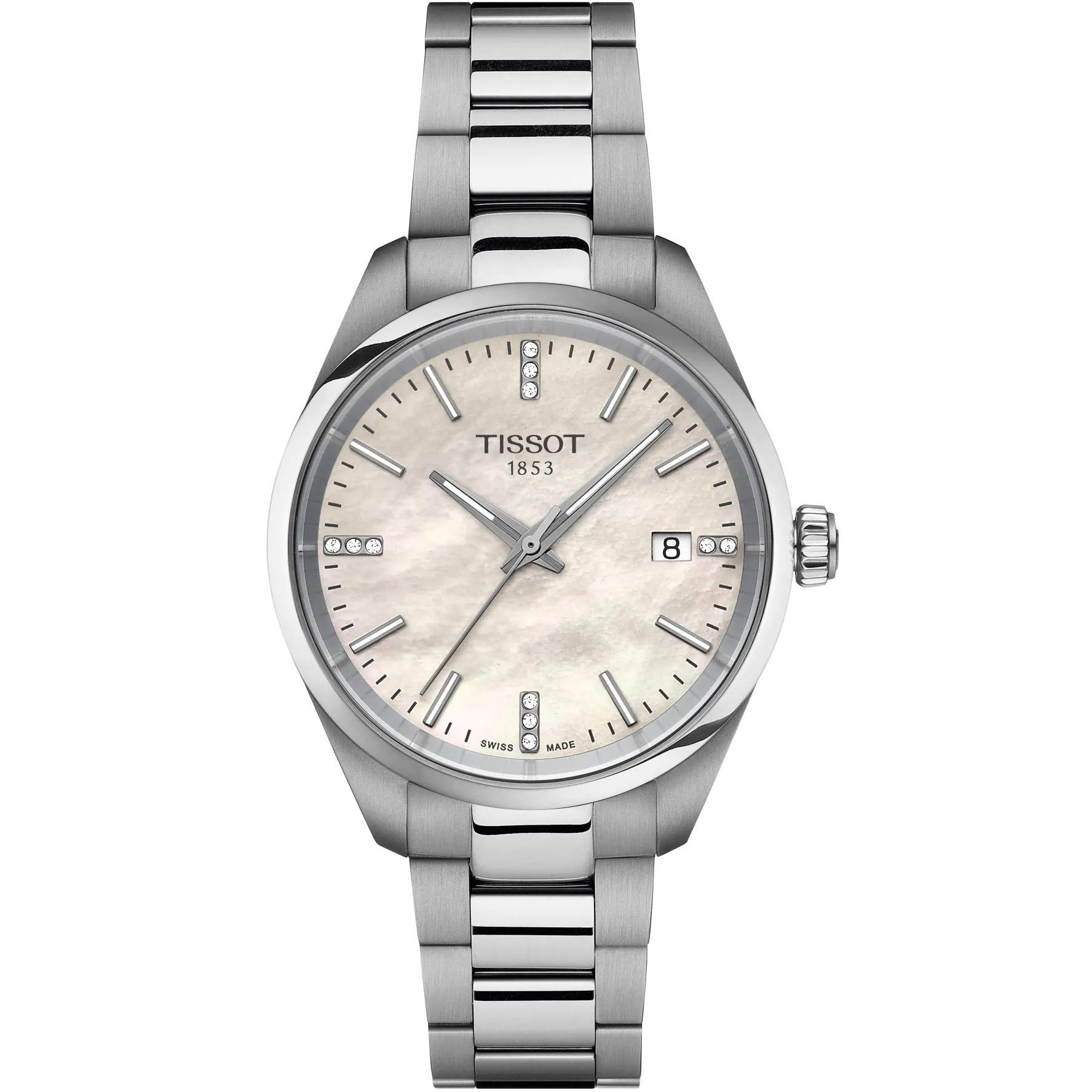 Tissot PR 100 34mm Diamond Ladies Watch