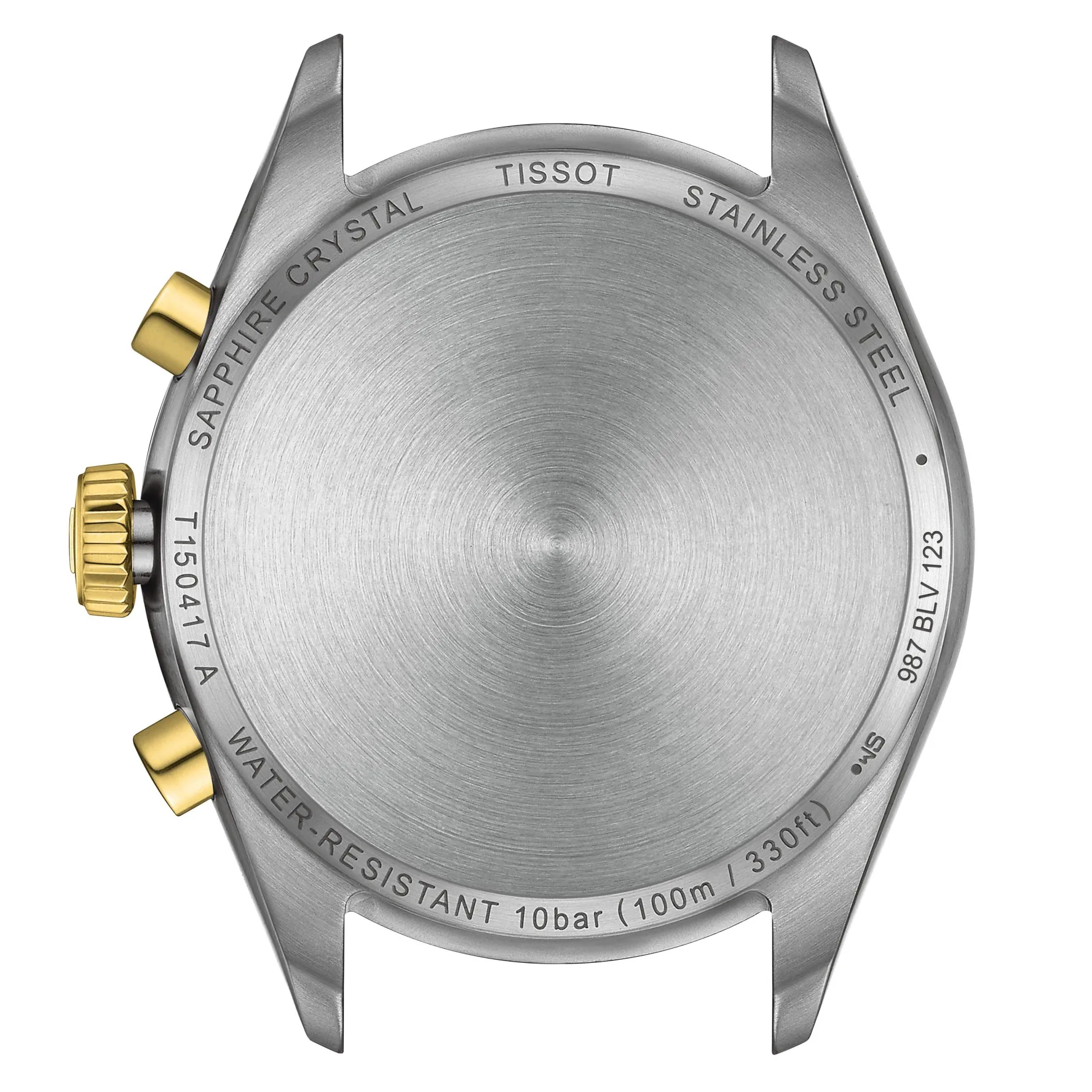 Tissot PR 100 40mm Stainless Steel and Yellow Gold Tone Chronograph Men’s Watch