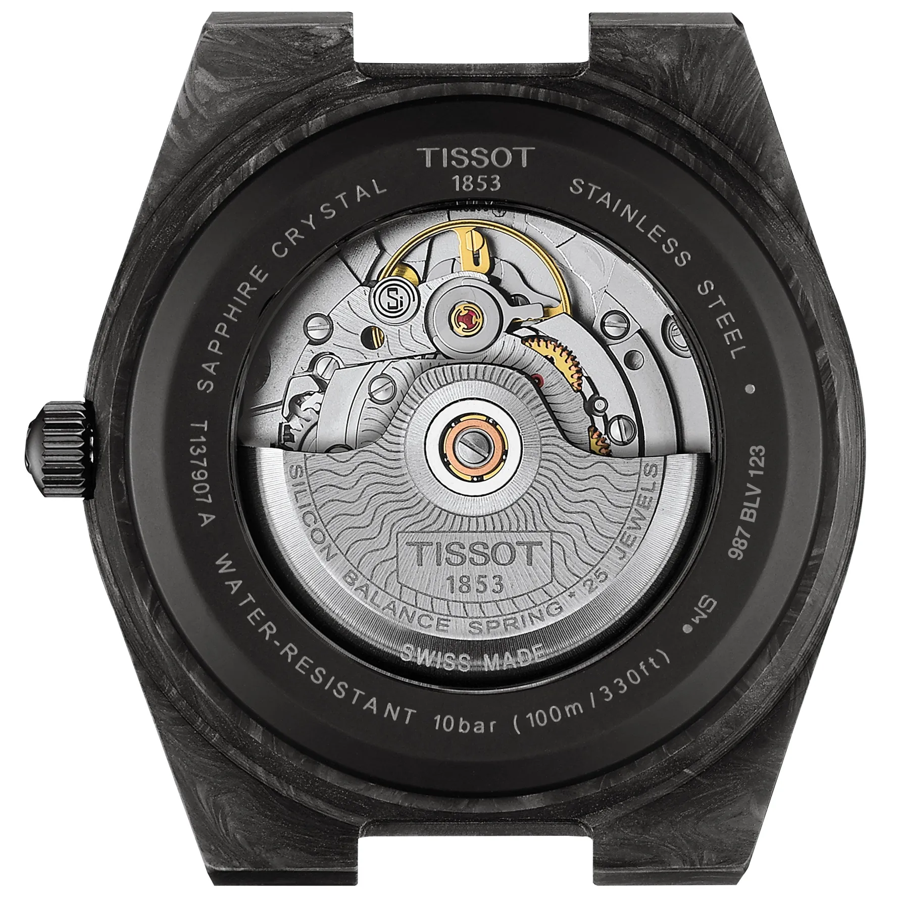 Tissot PRX 40mm Carbon Powermatic 80 Automatic Men’s Watch
