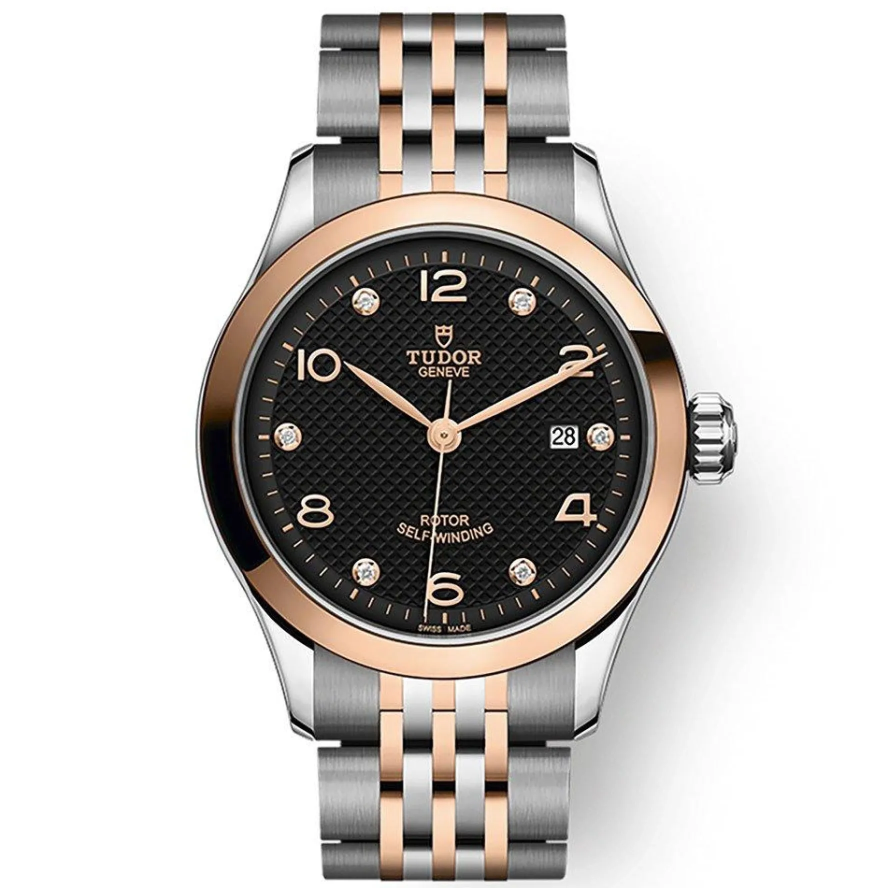TUDOR 1926 28mm Stainless Steel and Rose Gold Diamond Automatic Ladies Watch