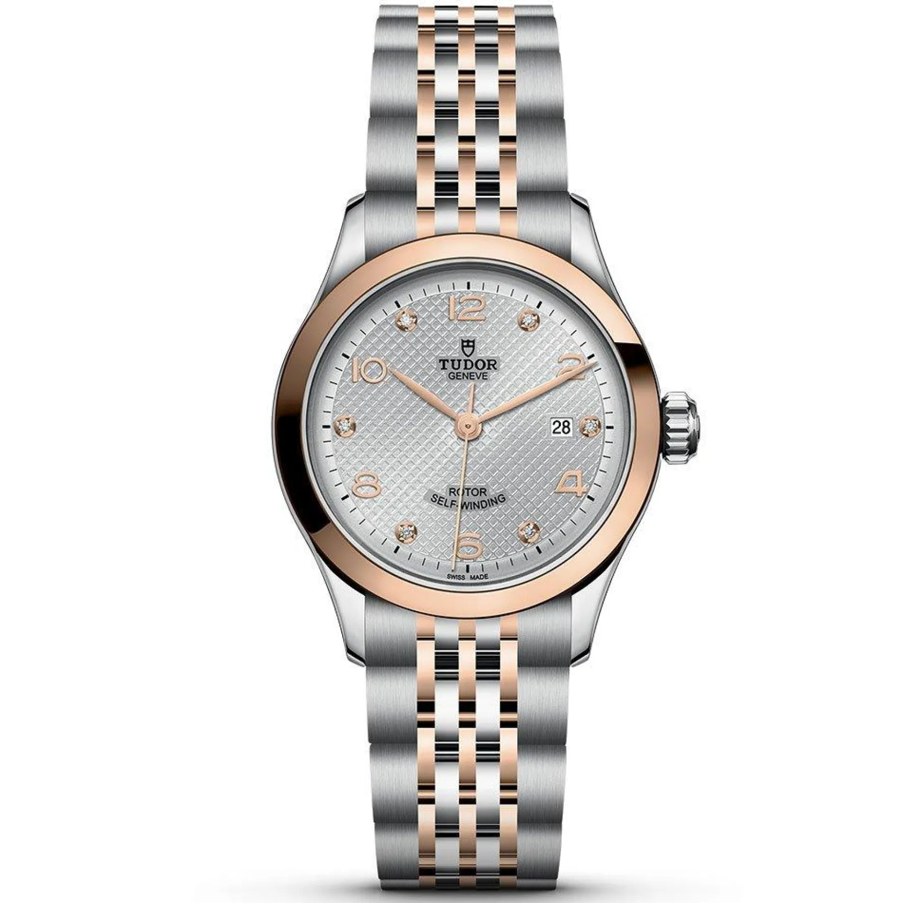 TUDOR 1926 28mm Stainless Steel and Rose Gold Diamond Automatic Ladies Watch