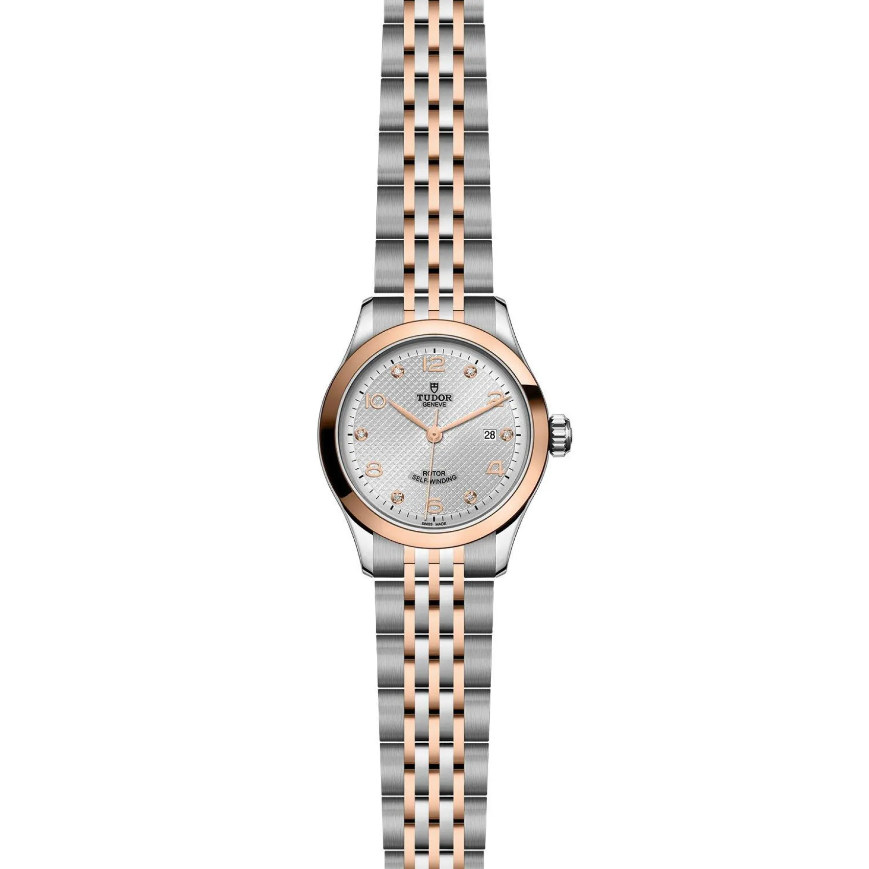 TUDOR 1926 28mm Stainless Steel and Rose Gold Diamond Automatic Ladies Watch