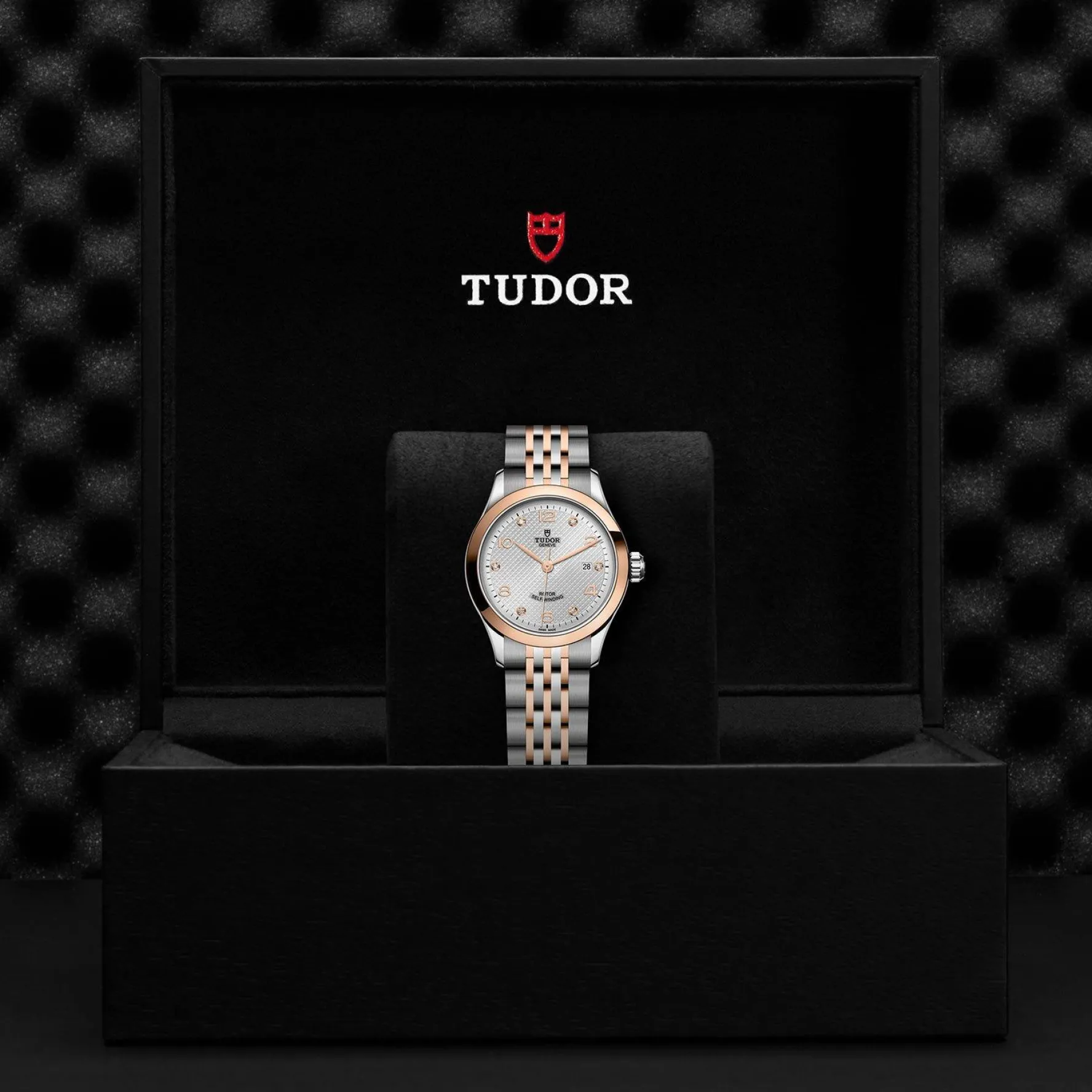 TUDOR 1926 28mm Stainless Steel and Rose Gold Diamond Automatic Ladies Watch