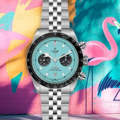 TUDOR Black Bay Chrono “Flamingo Blue” 41mm Automatic Men's Watch