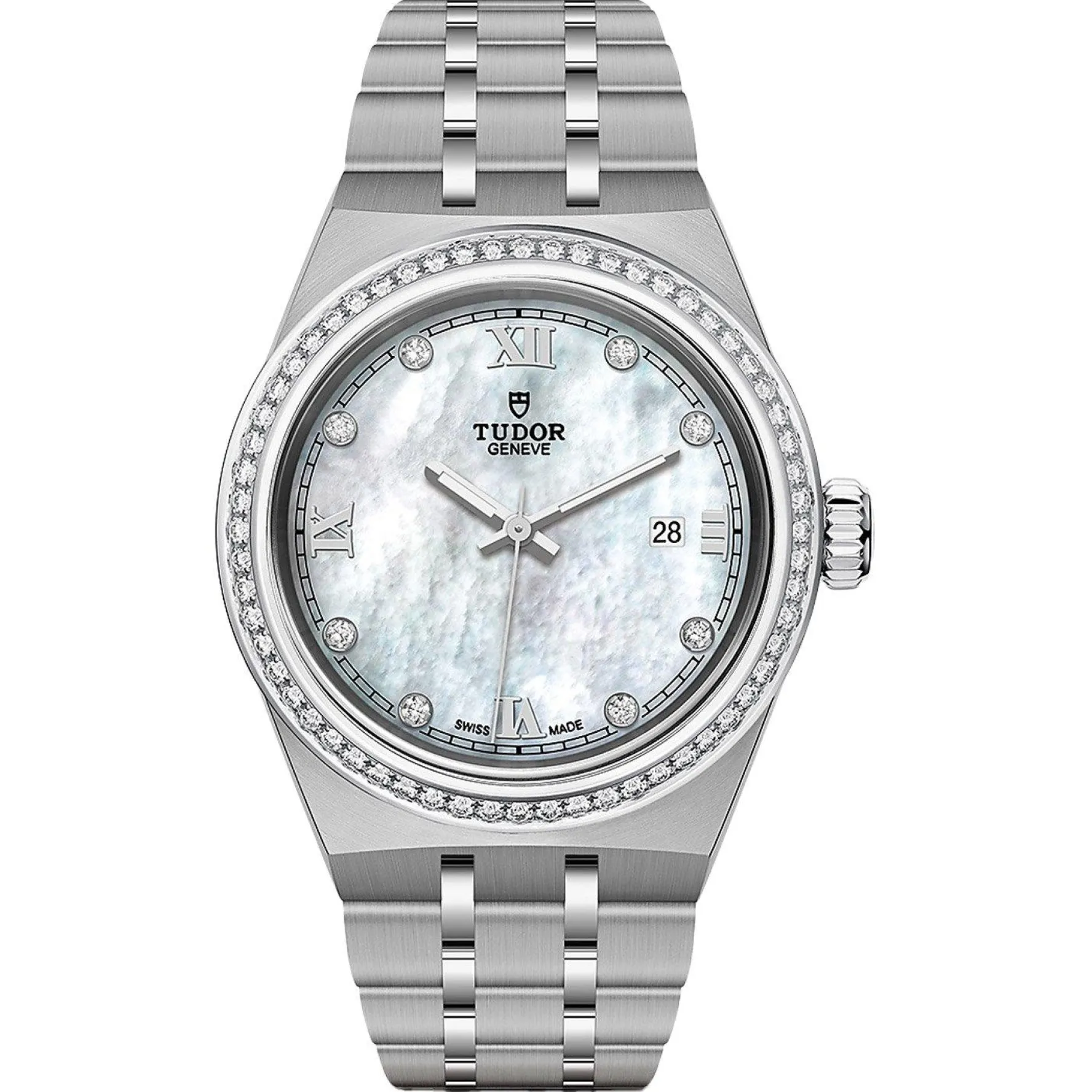 TUDOR Royal 28mm Diamond Mother of Pearl Automatic Ladies Watch