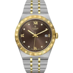 TUDOR Royal 38mm Stainless Steel and Yellow Gold Diamond Automatic Men’s Watch