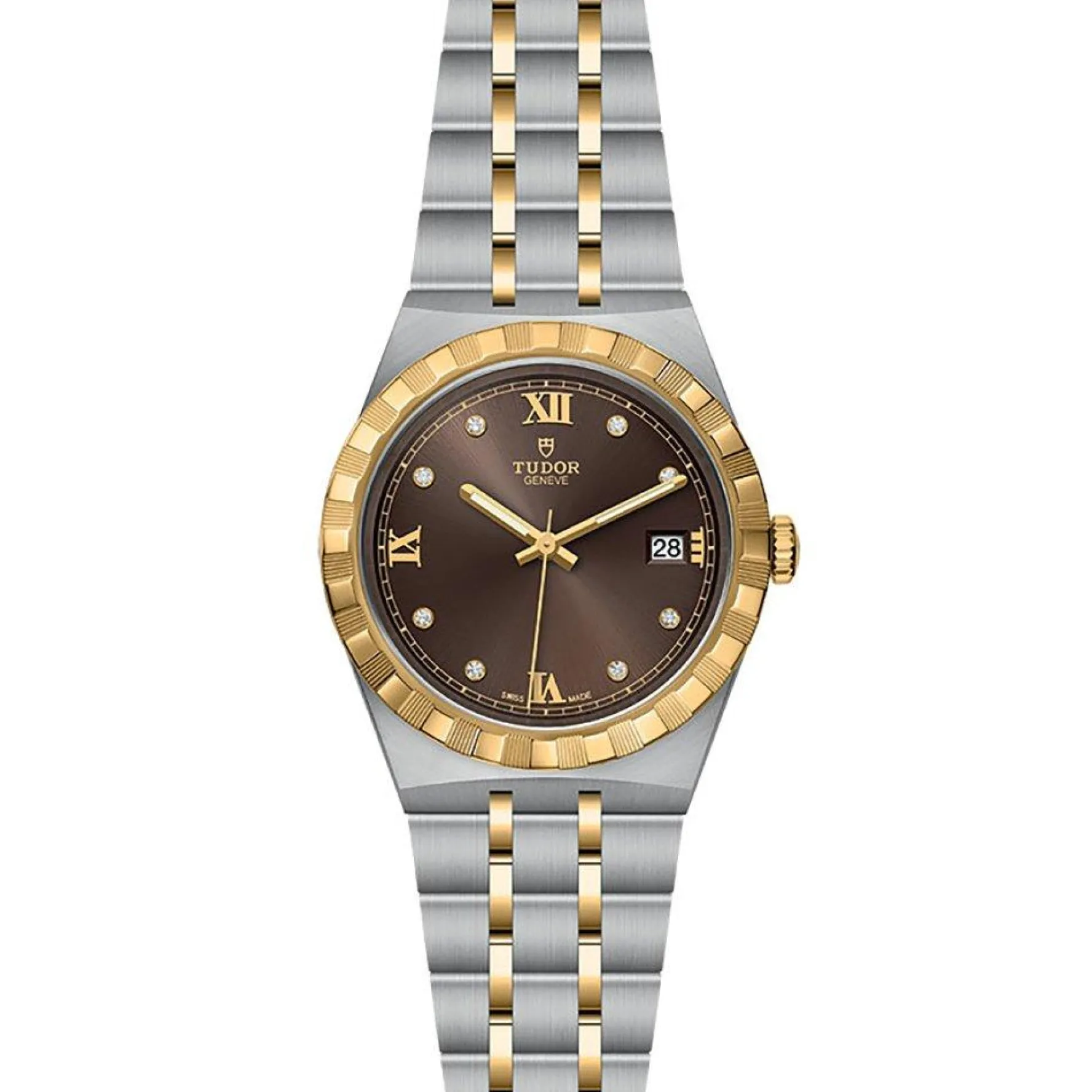 TUDOR Royal 38mm Stainless Steel and Yellow Gold Diamond Automatic Men’s Watch