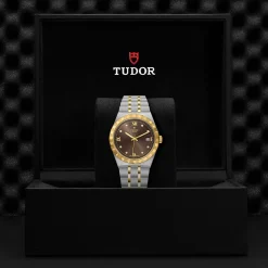TUDOR Royal 38mm Stainless Steel and Yellow Gold Diamond Automatic Men’s Watch
