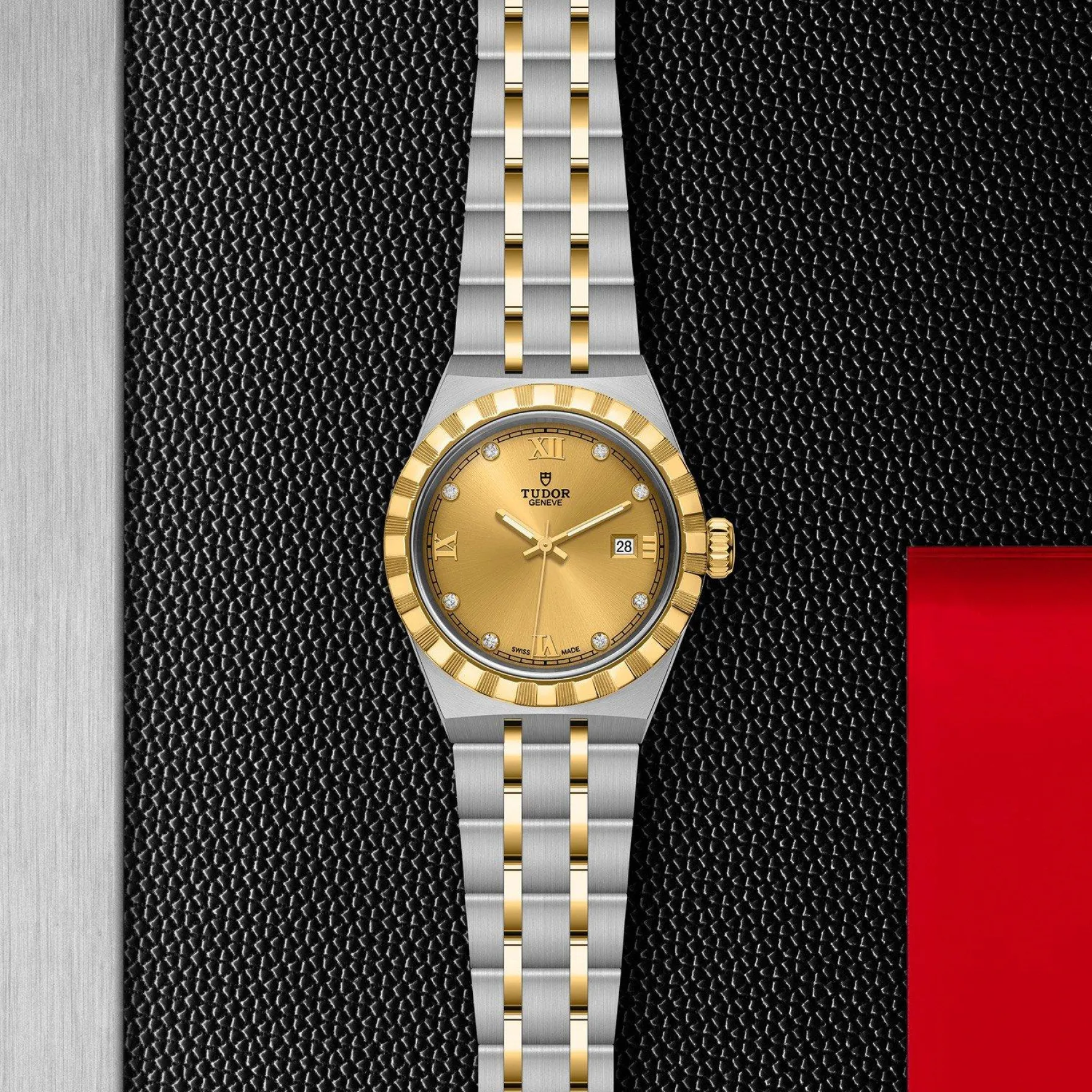 TUDOR Royal 28mm Stainless Steel and Yellow Gold Diamond Automatic Ladies Watch