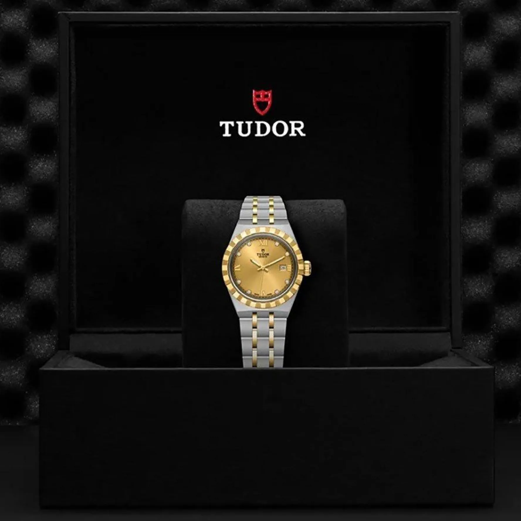 TUDOR Royal 28mm Stainless Steel and Yellow Gold Diamond Automatic Ladies Watch