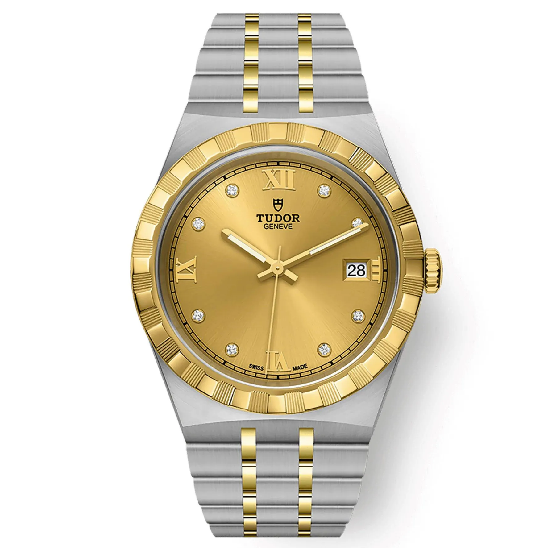 TUDOR Royal 38mm Stainless Steel and Yellow Gold Diamond Automatic Men’s Watch