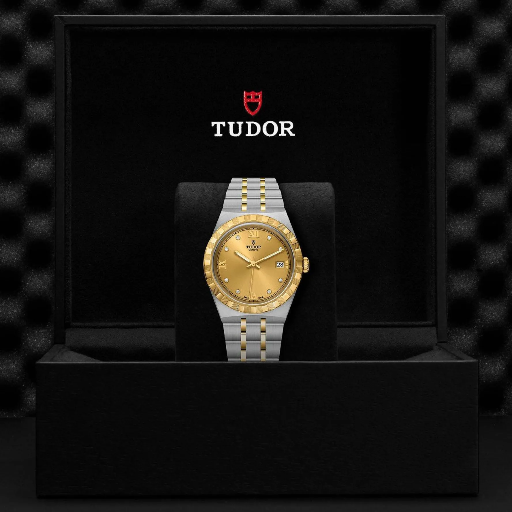 TUDOR Royal 38mm Stainless Steel and Yellow Gold Diamond Automatic Men’s Watch