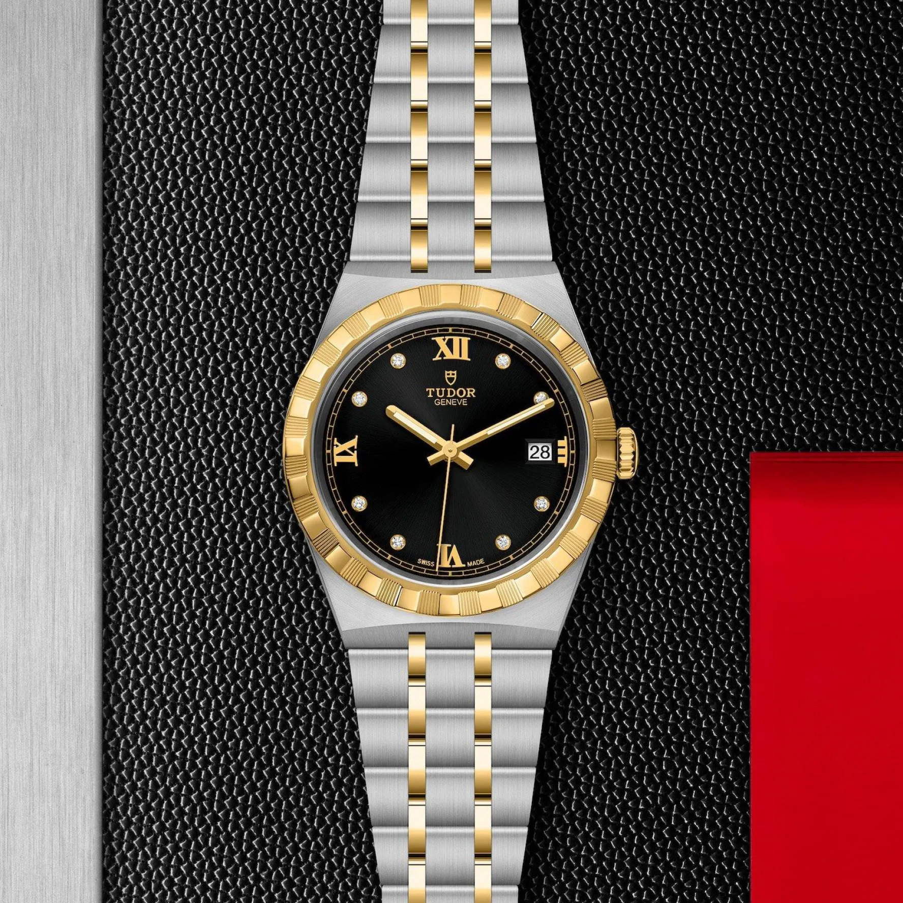 TUDOR Royal 38mm Stainless Steel and Yellow Gold Diamond Watch