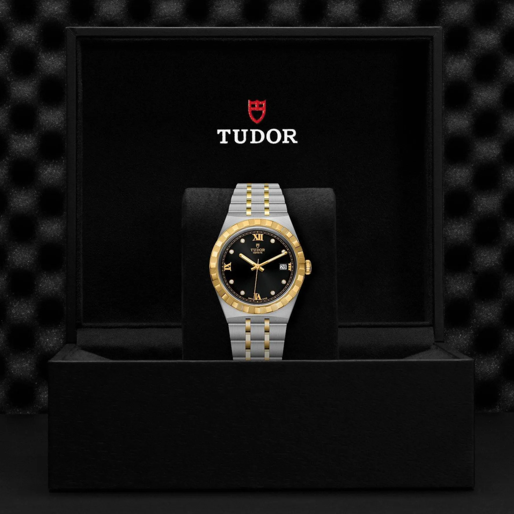 TUDOR Royal 38mm Stainless Steel and Yellow Gold Diamond Watch
