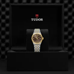 TUDOR Royal 28mm Stainless Steel and Yellow Gold Diamond Automatic Ladies Watch