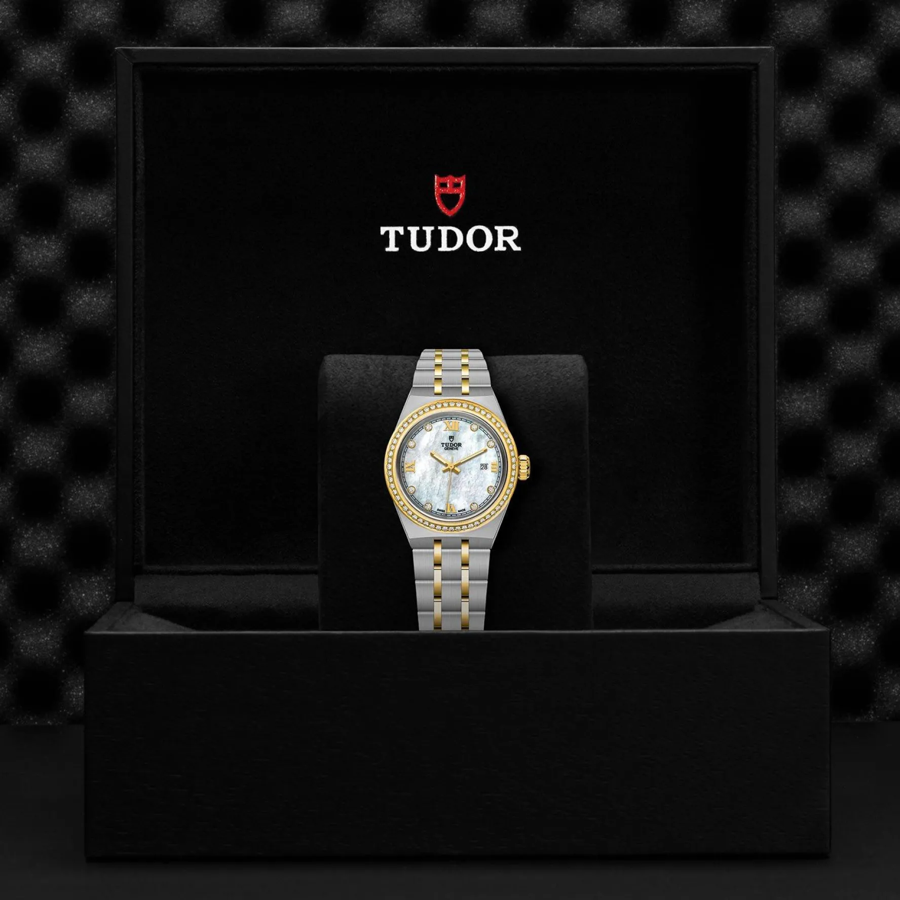 TUDOR Royal 28mm Stainless Steel and Yellow Gold Diamond Automatic Ladies Watch