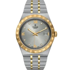 TUDOR Royal 38mm Stainless Steel and Yellow Gold Diamond Automatic Watch