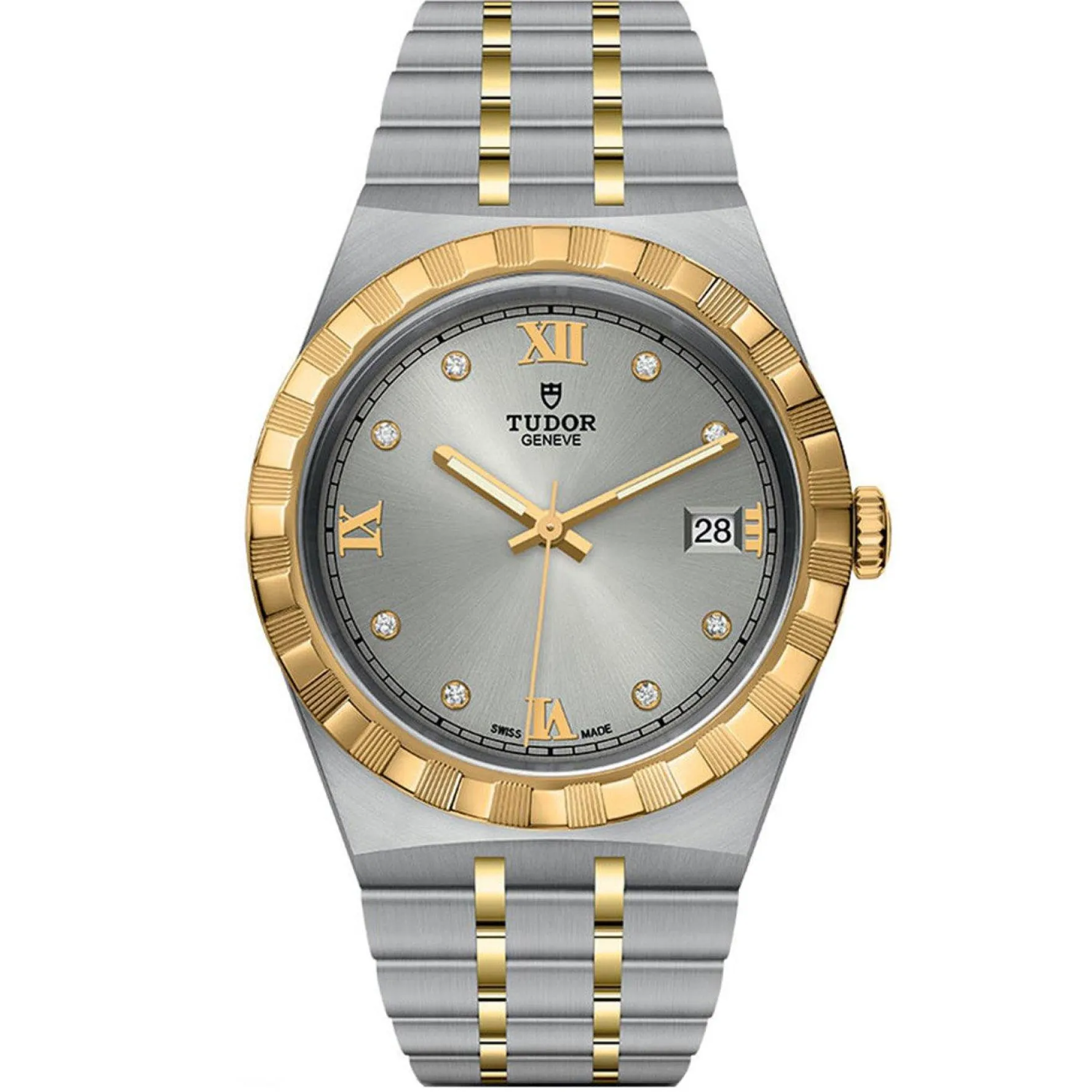 TUDOR Royal 38mm Stainless Steel and Yellow Gold Diamond Automatic Watch
